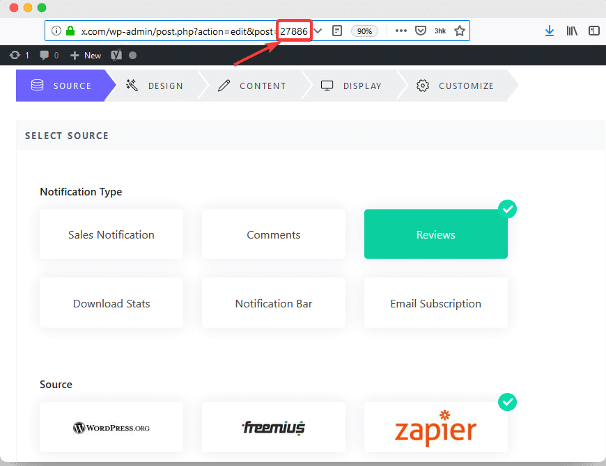 Como mostrar o alerta de notificação do Zapier usando o NotificationX? 7