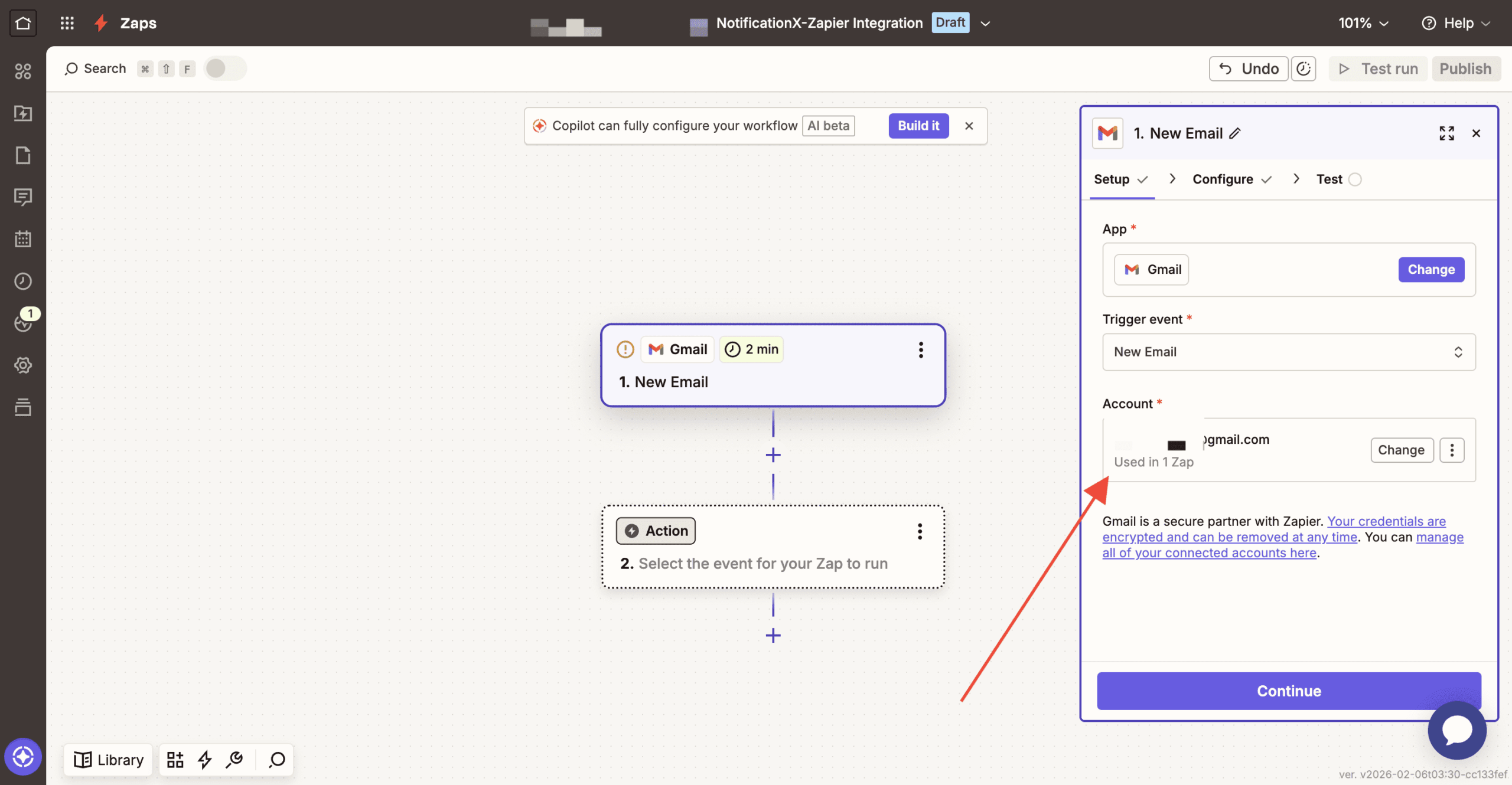 Connect Gmail Account