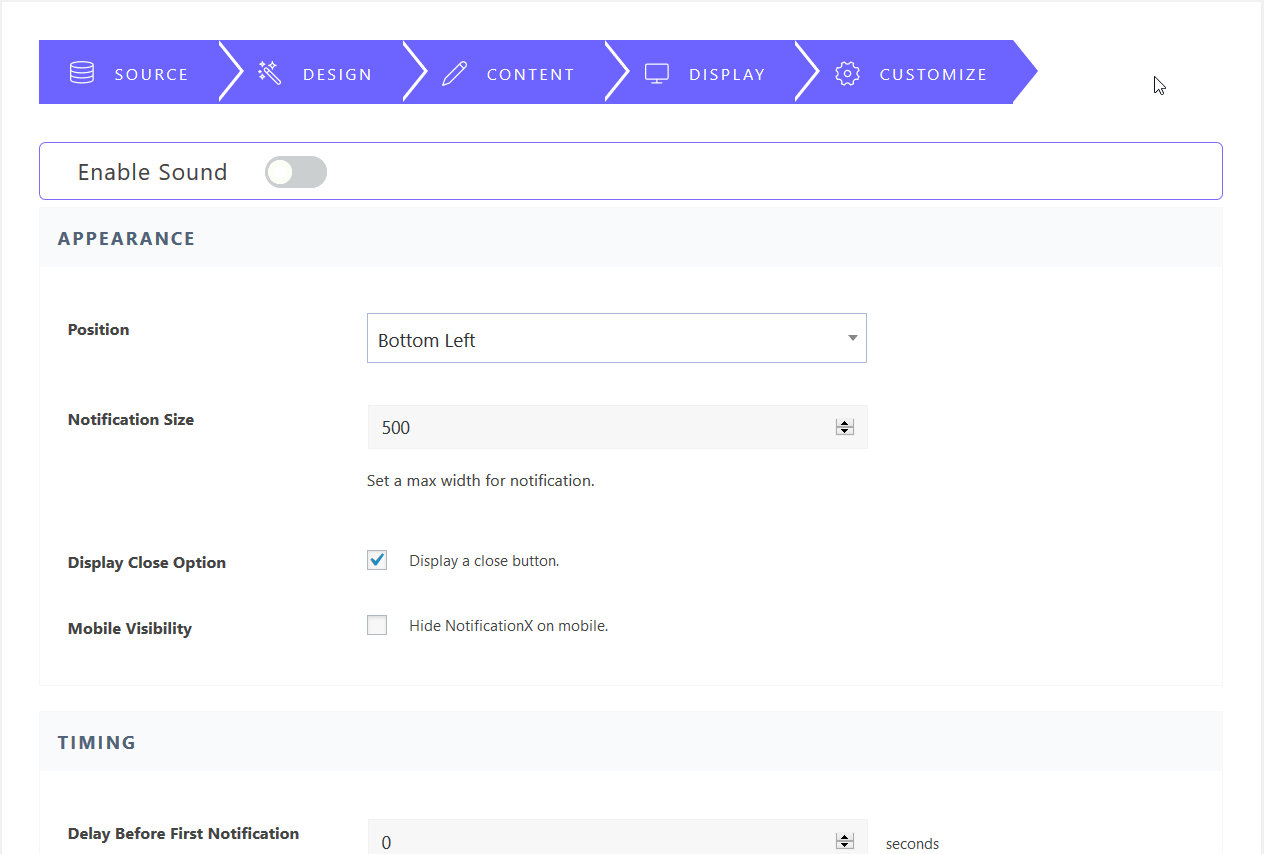 drive student enrollment NotificationX