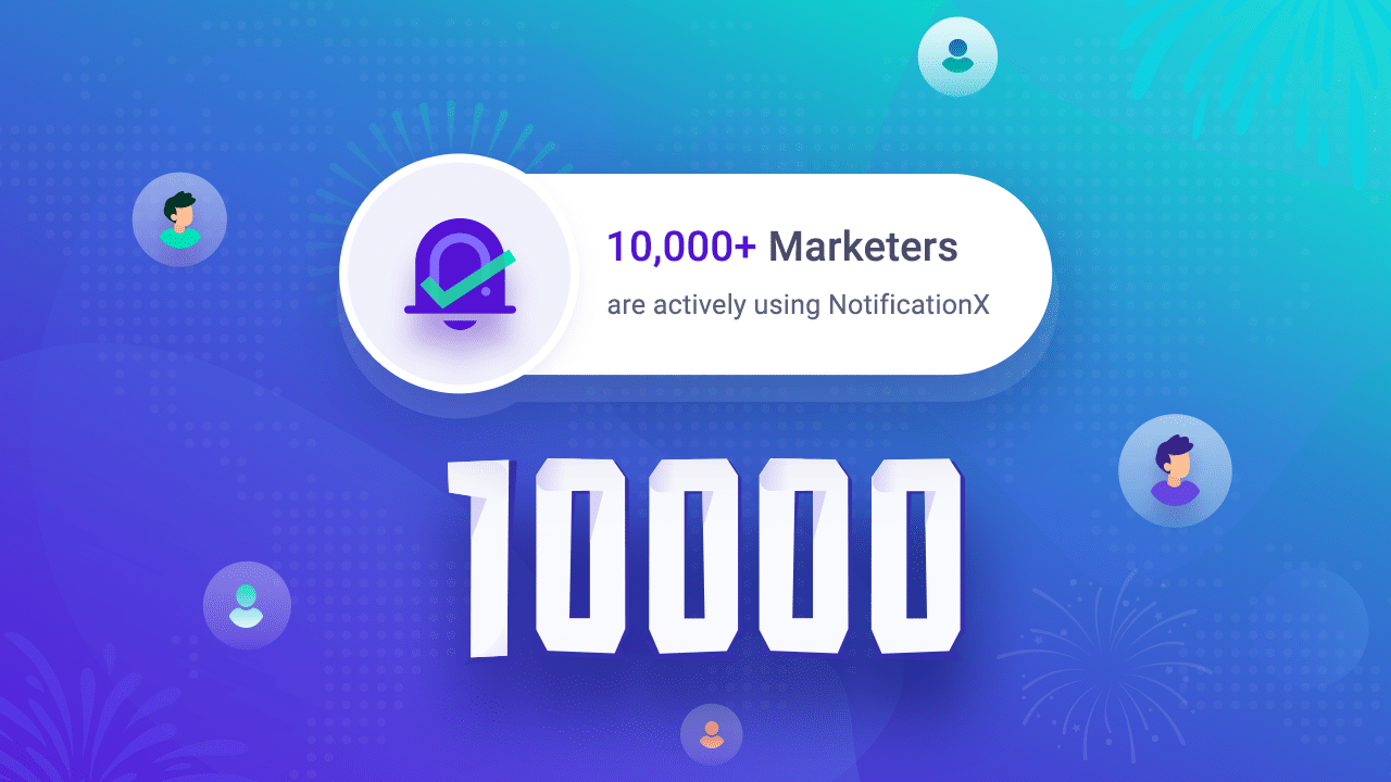 Mais de 10.000 profissionais de marketing usando o NotificationX pop-up para aumentar as taxas de conversão no WordPress