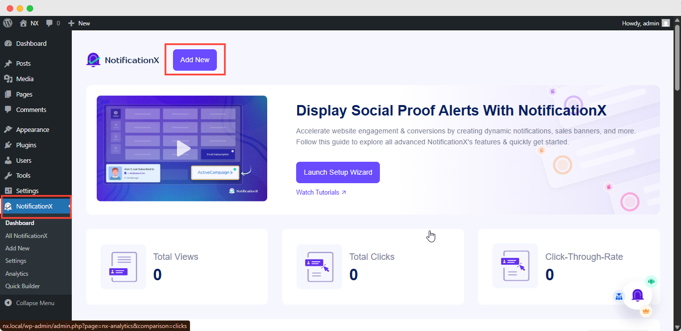 Como projetar barra de notificação com Elementor e NotificationX 1 notification bar with Elementor