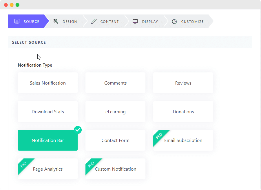 GDPR नोटिस एलिमेंट