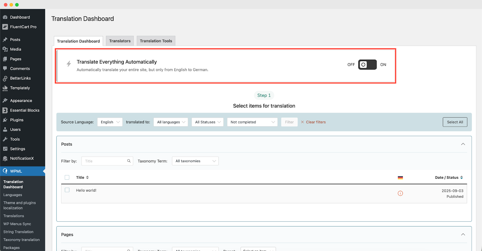 翻译 NotificationX
