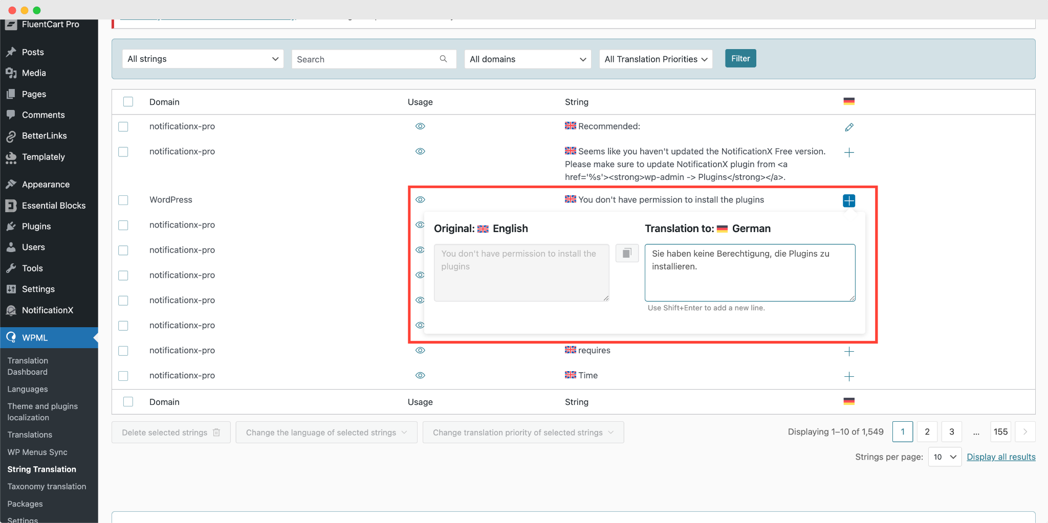 翻译 NotificationX