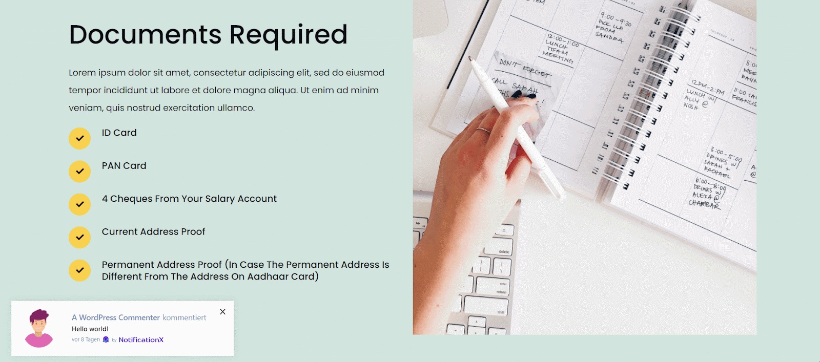翻译 NotificationX