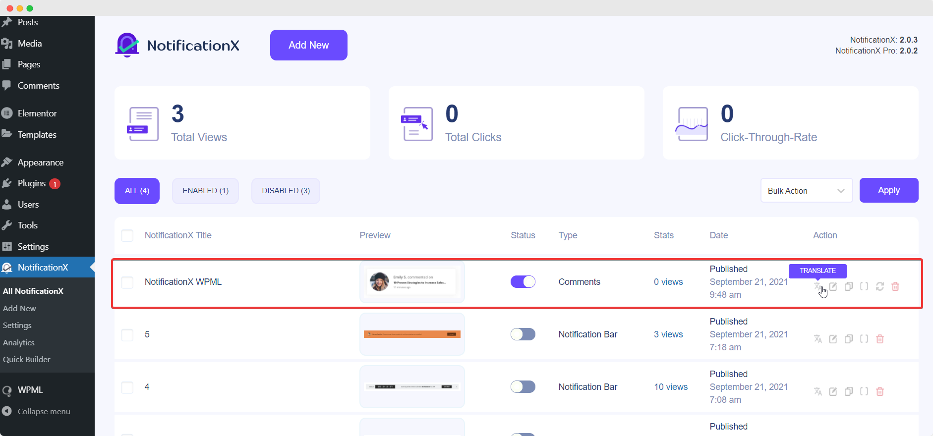 ملحق WPML للترجمة متعدد اللغات