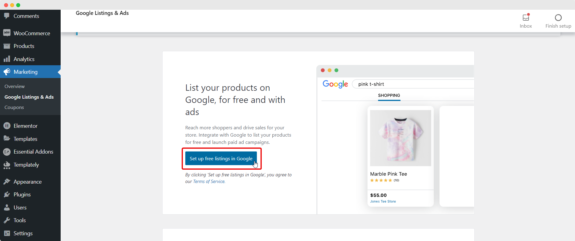 Google-Shopping mit WooCommerce