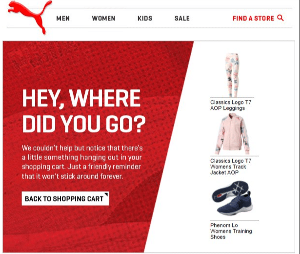 cart abandonment emails