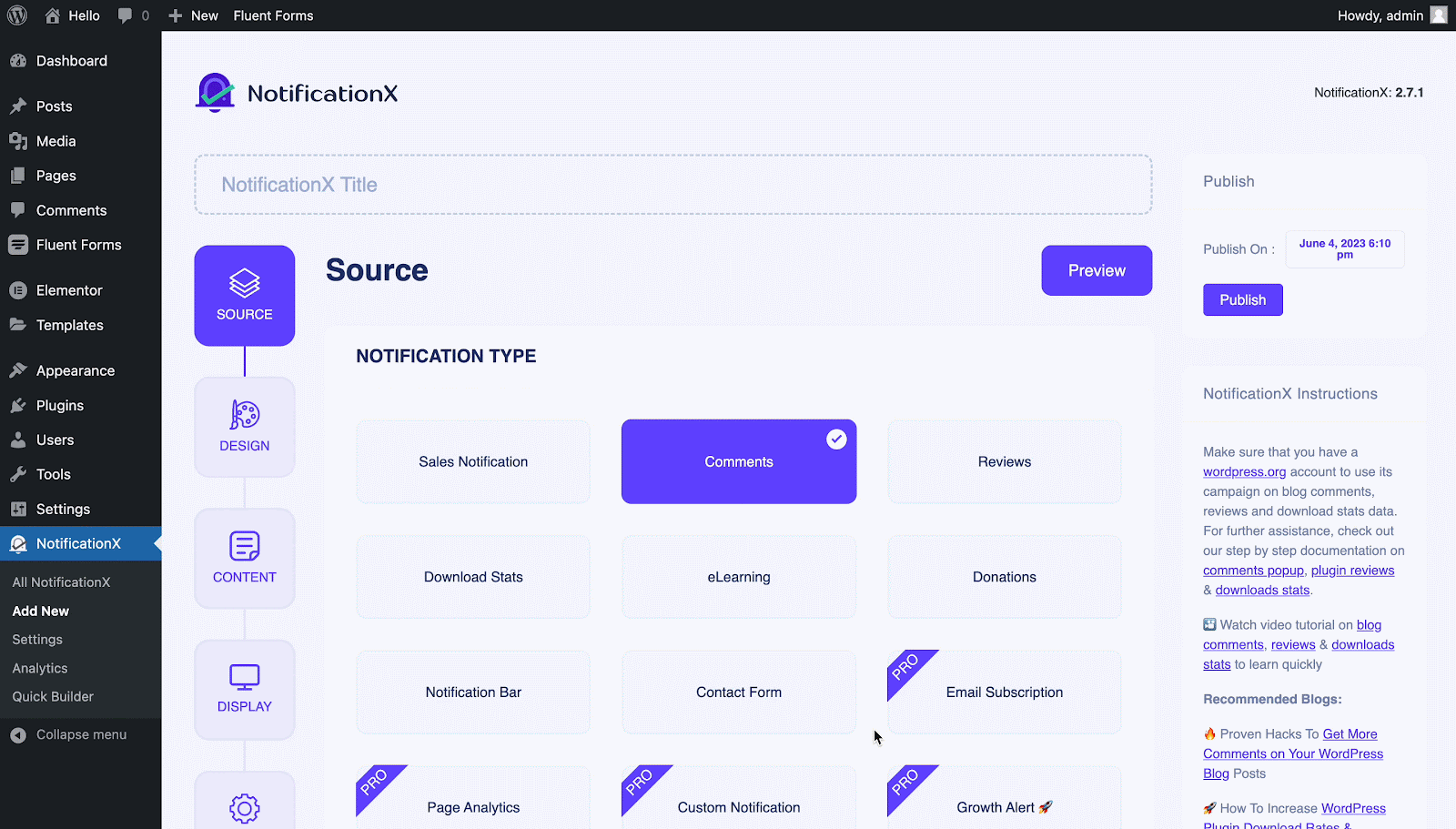 Fluent Forms Submission Alert