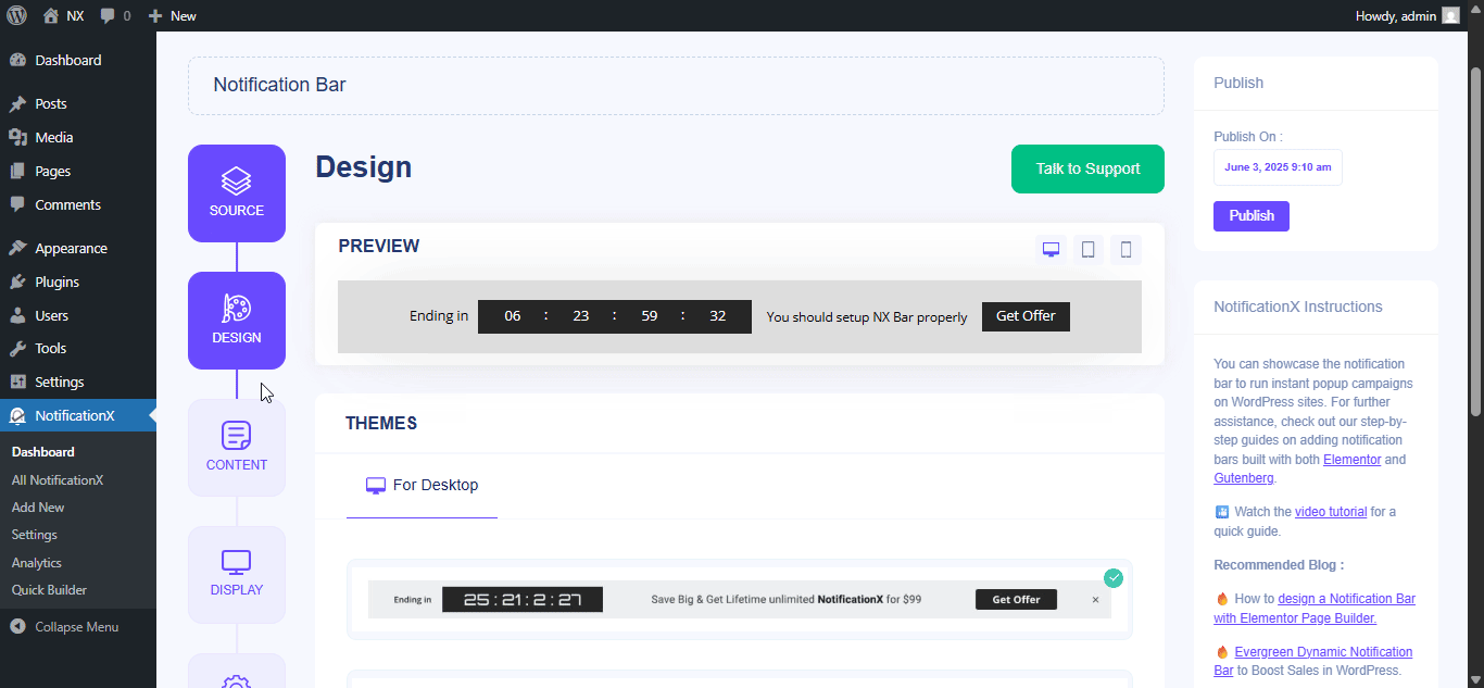 How To Configure A Notification Bar In Gutenberg With NotificationX? 14 Configure A Notification Bar In Gutenberg