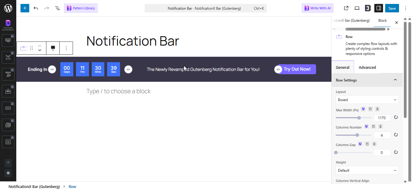 How To Configure A Notification Bar In Gutenberg With NotificationX? 19 Configure A Notification Bar In Gutenberg