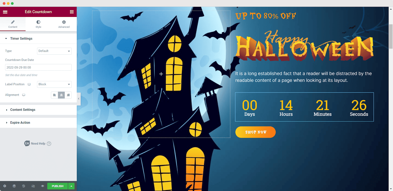 Halloween Countdown Timer