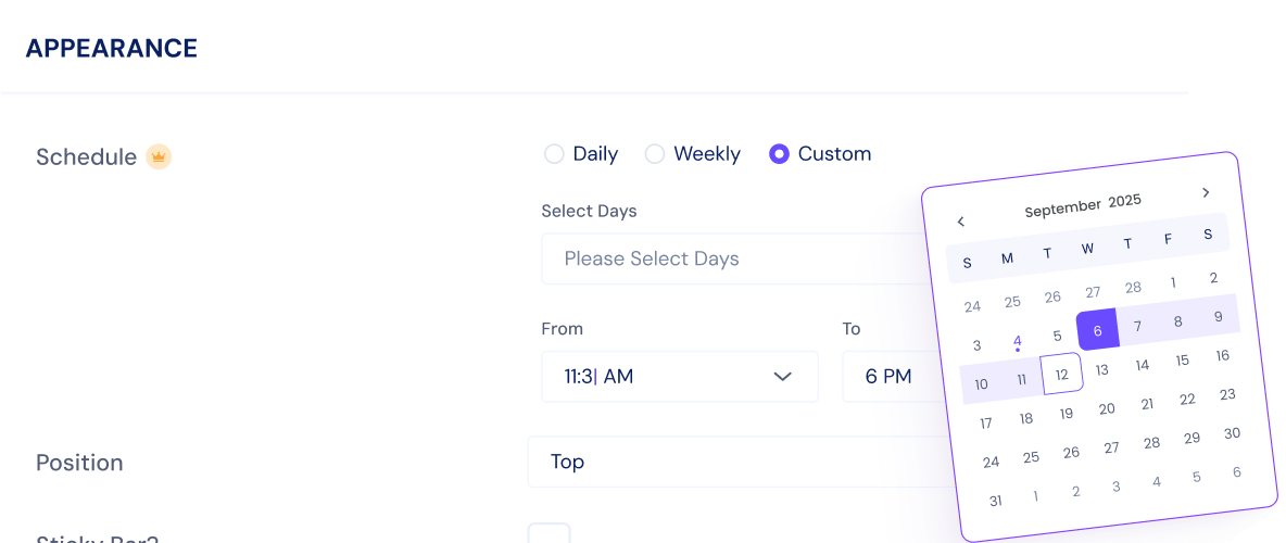 Notification Bar 9 Notification Bar
