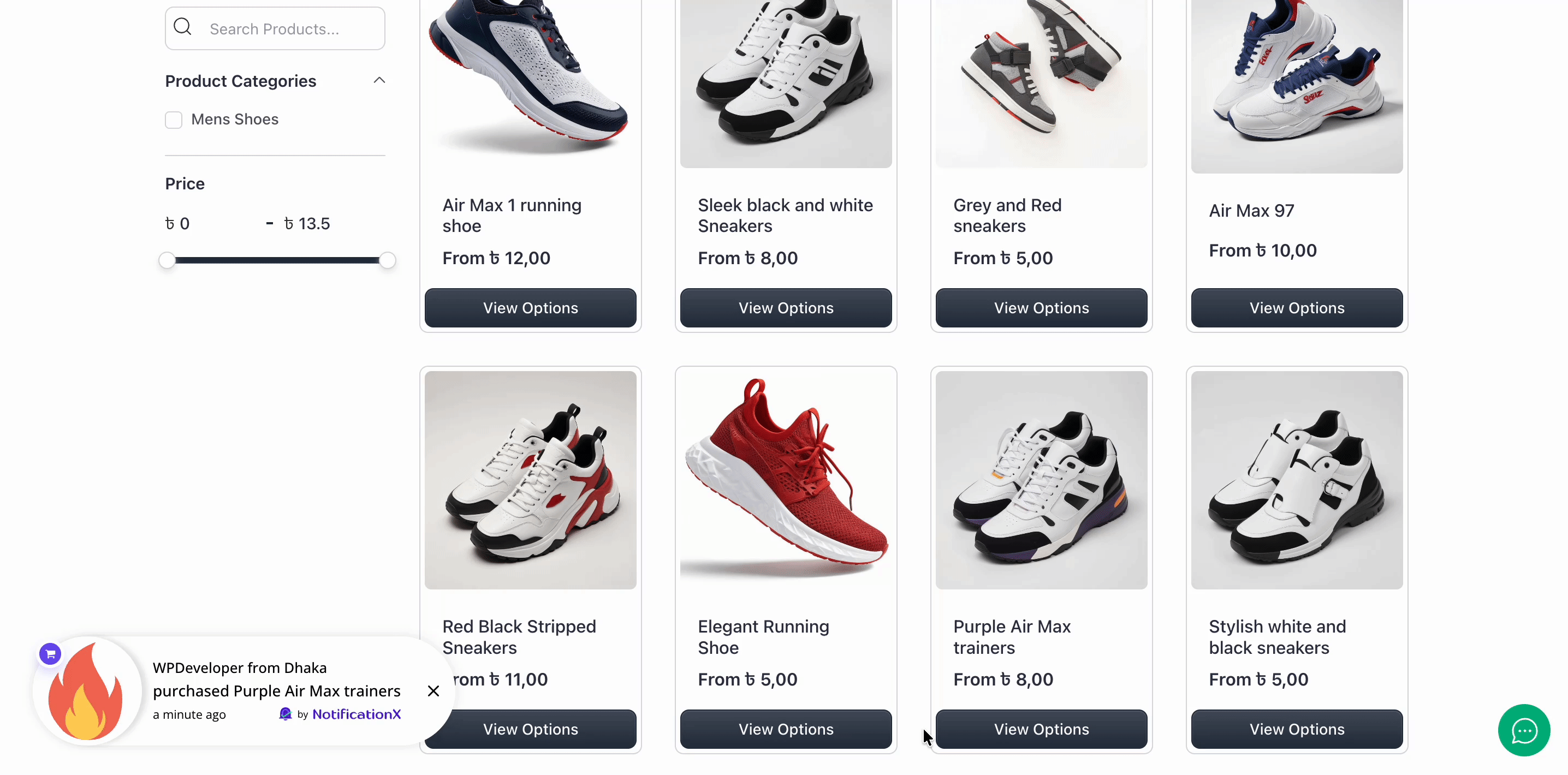 How to Set Up ‘FluentCart Sales Notifications’ with NotificationX? 8 Final outcome of FluentCart Sales notification