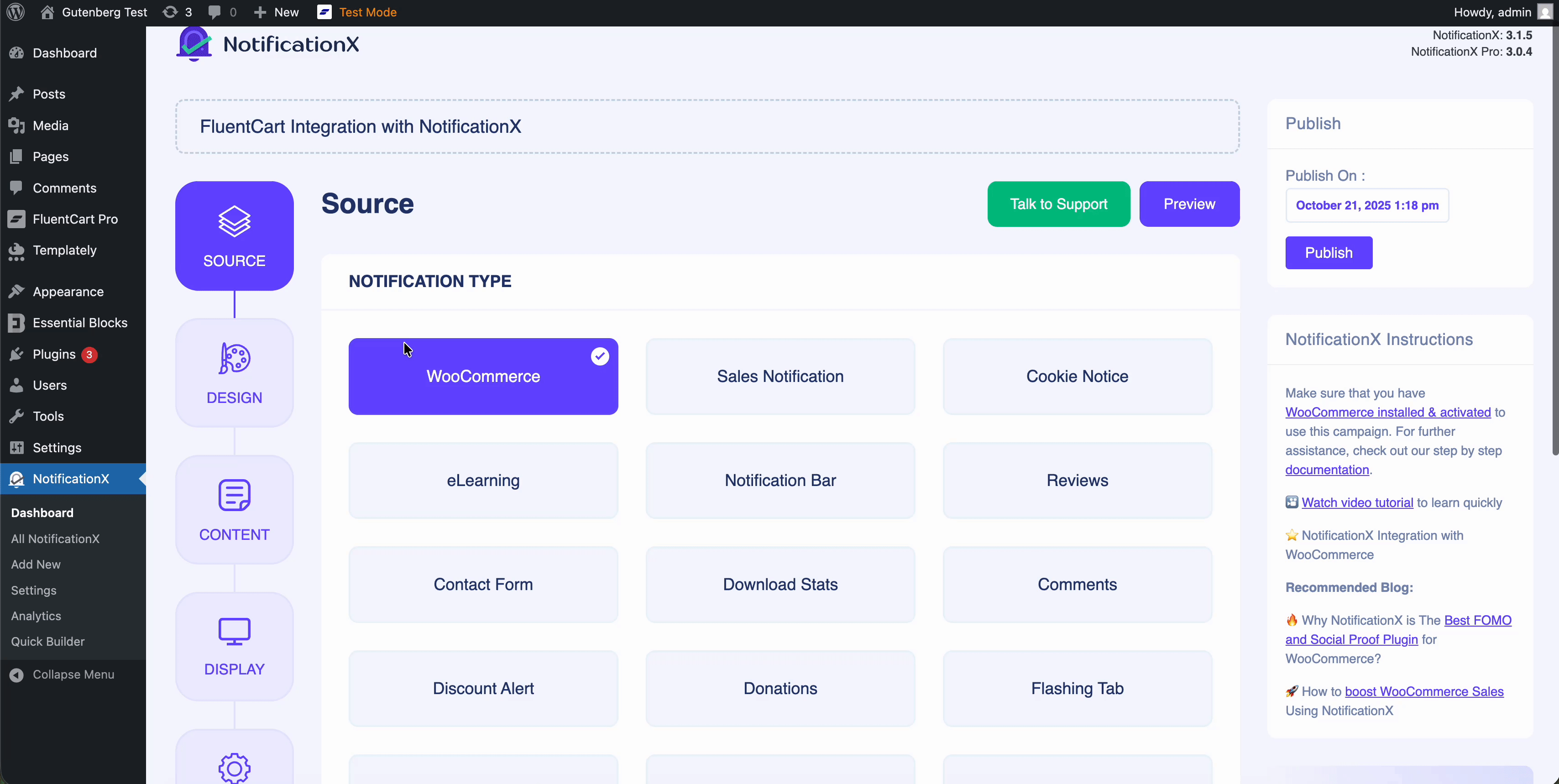 How to Display FluentCart Growth Alerts With NotificationX?