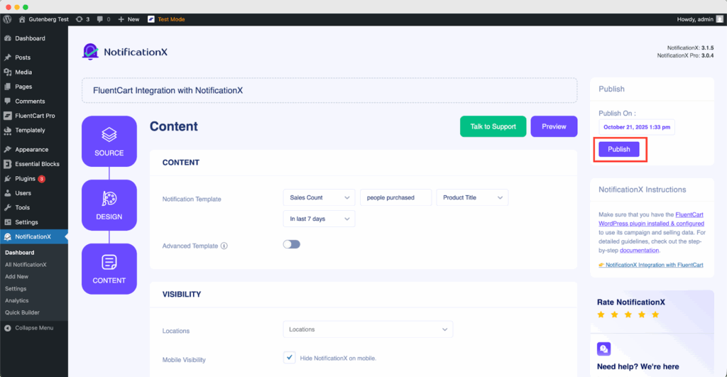 How to Display FluentCart Growth Alerts With NotificationX? 5 How to Display FluentCart Growth Alerts With NotificationX?