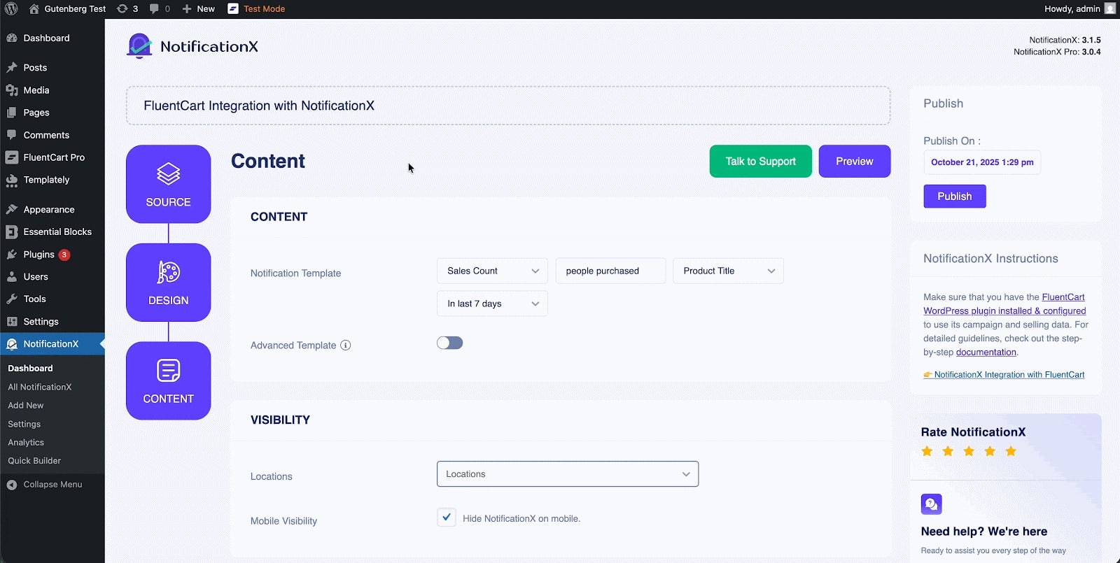 How to Display FluentCart Growth Alerts With NotificationX? 4 edit content as you prefer