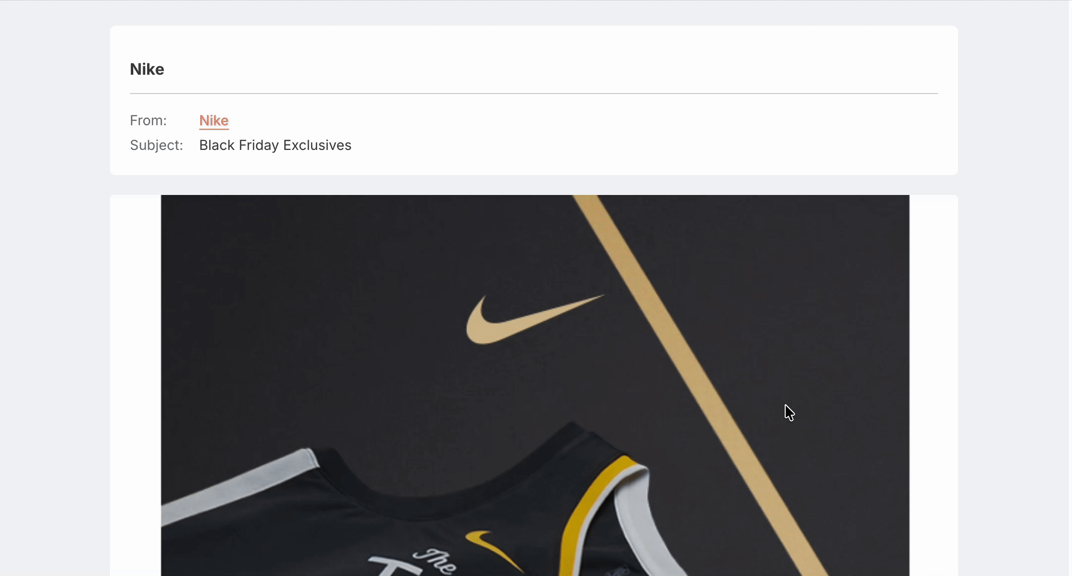 Nike's exclusive offer