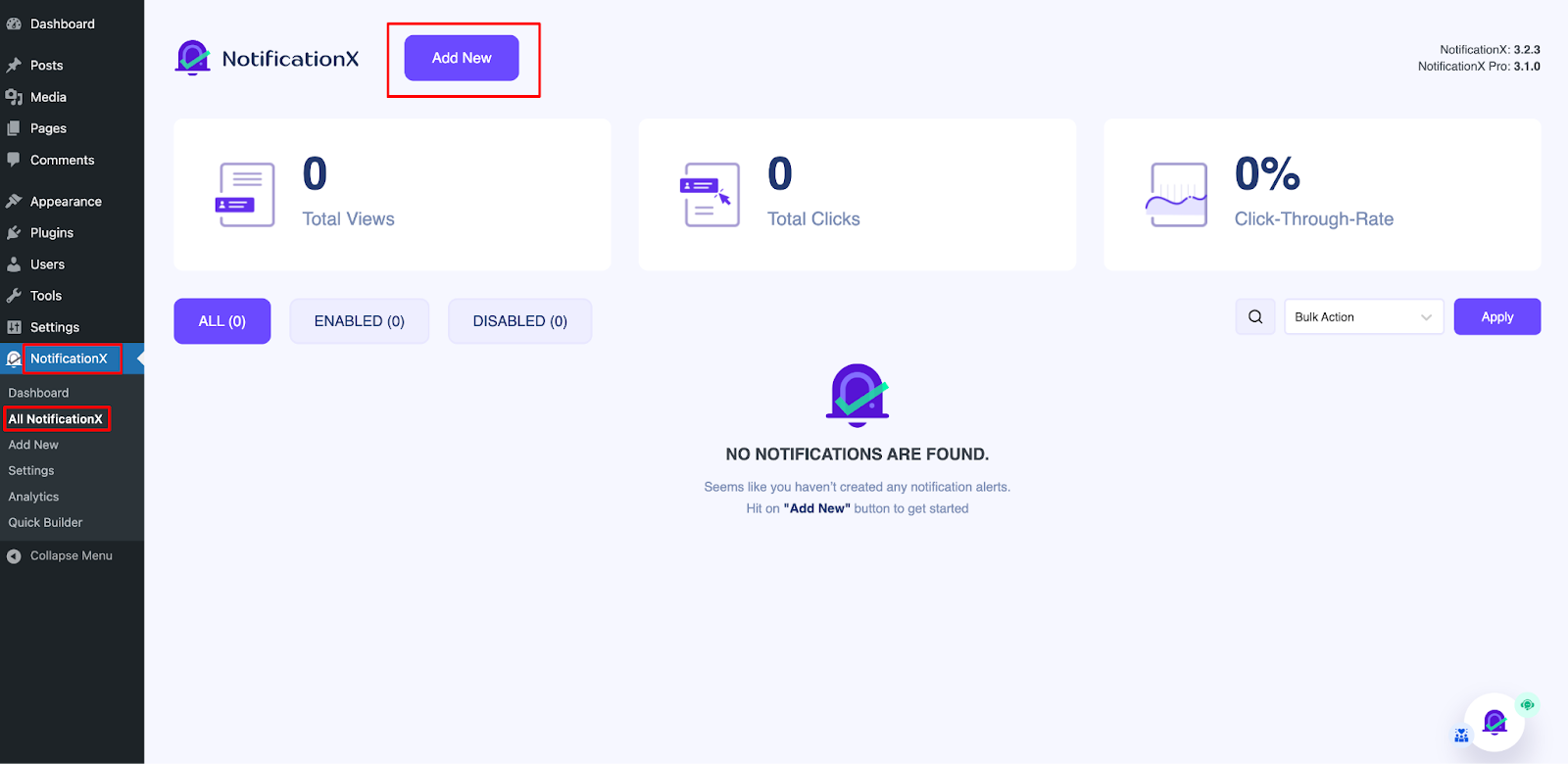 add a new notification