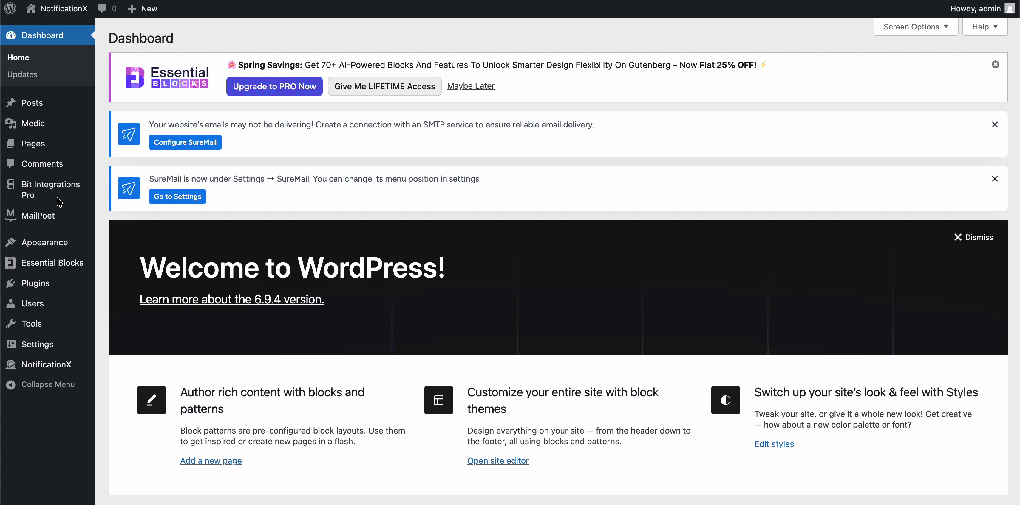 select trigger of your notification