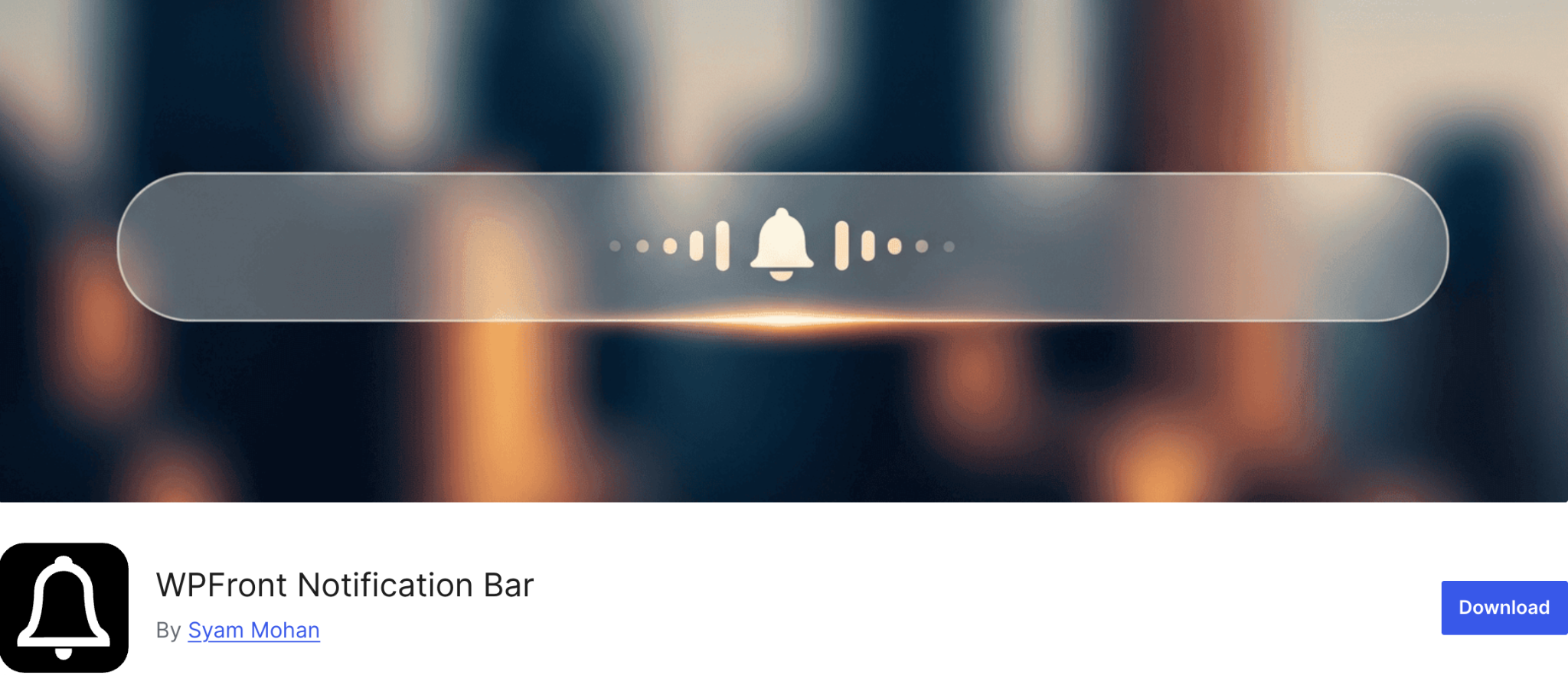 WPFront Notification Bar