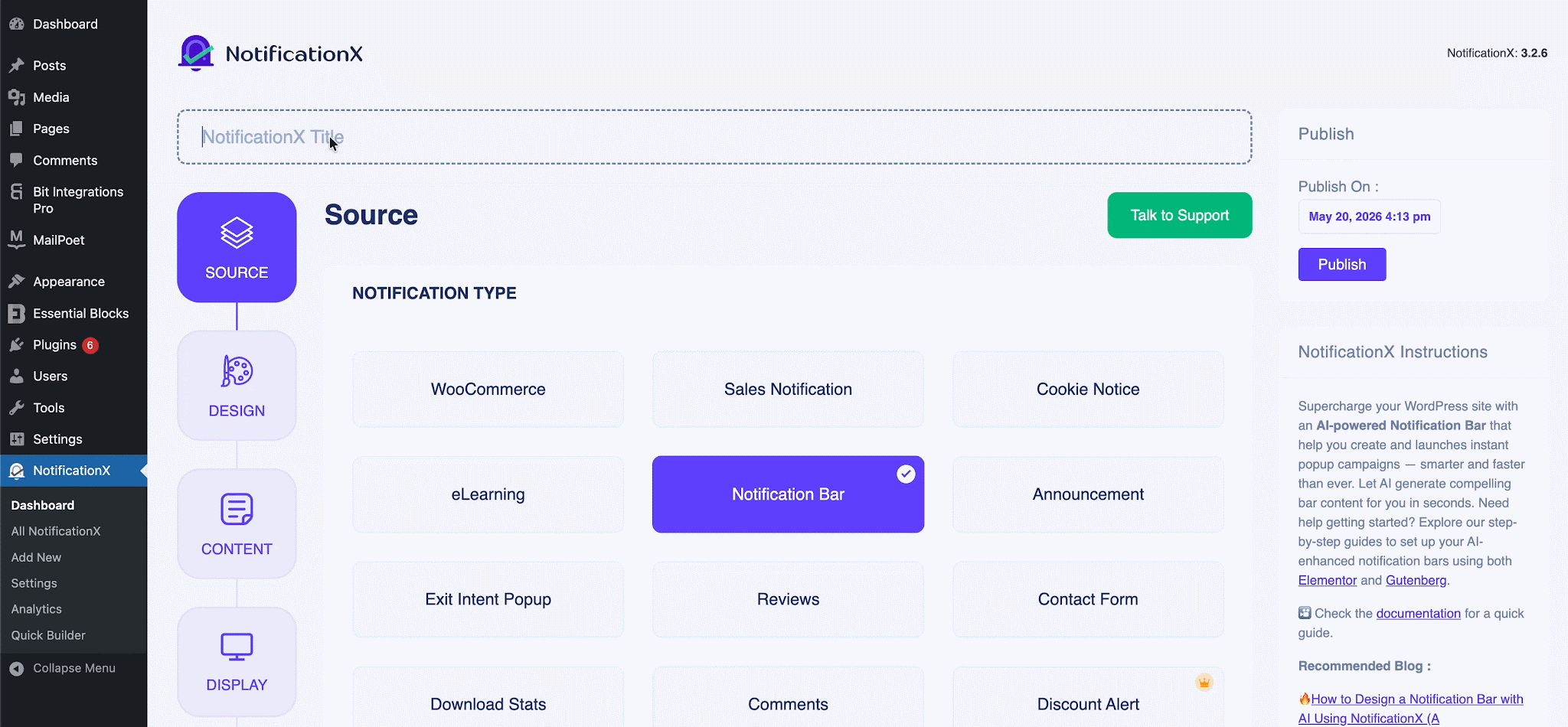 AI-Powered Exit Intent Popup: Create High-Converting Popups in Seconds with NotificationX 3 AI-powered exit intent popup