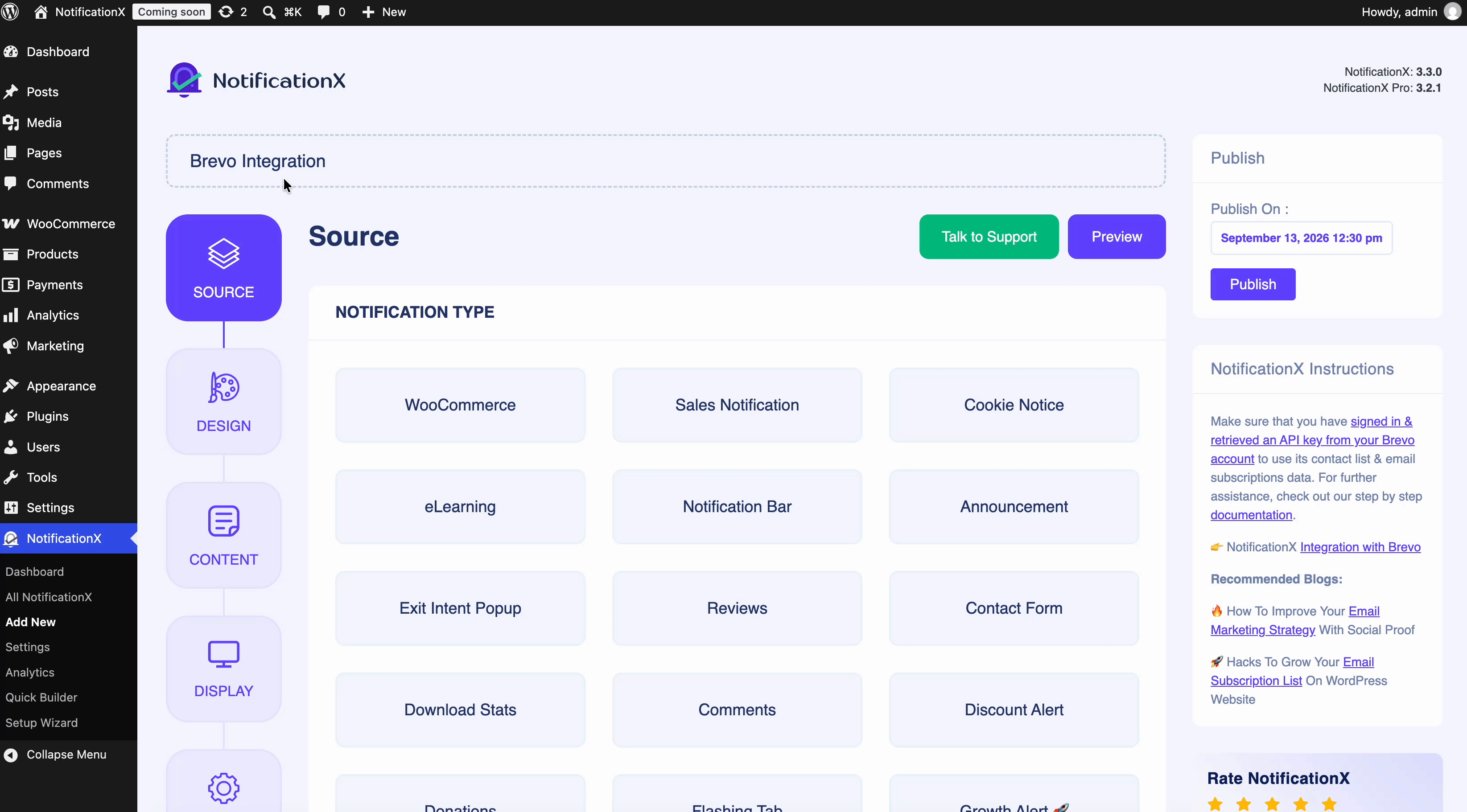 How to Show Brevo Email Subscription Alert Using NotificationX 3 Brevo Email Subscription Alert