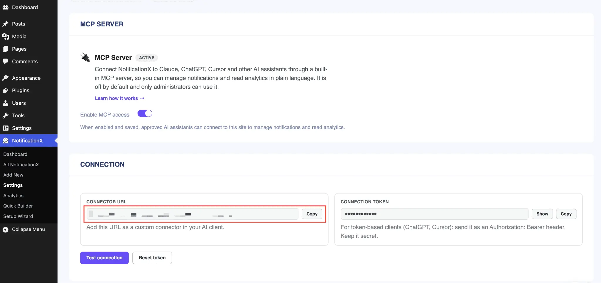 Connect MCP to WordPress