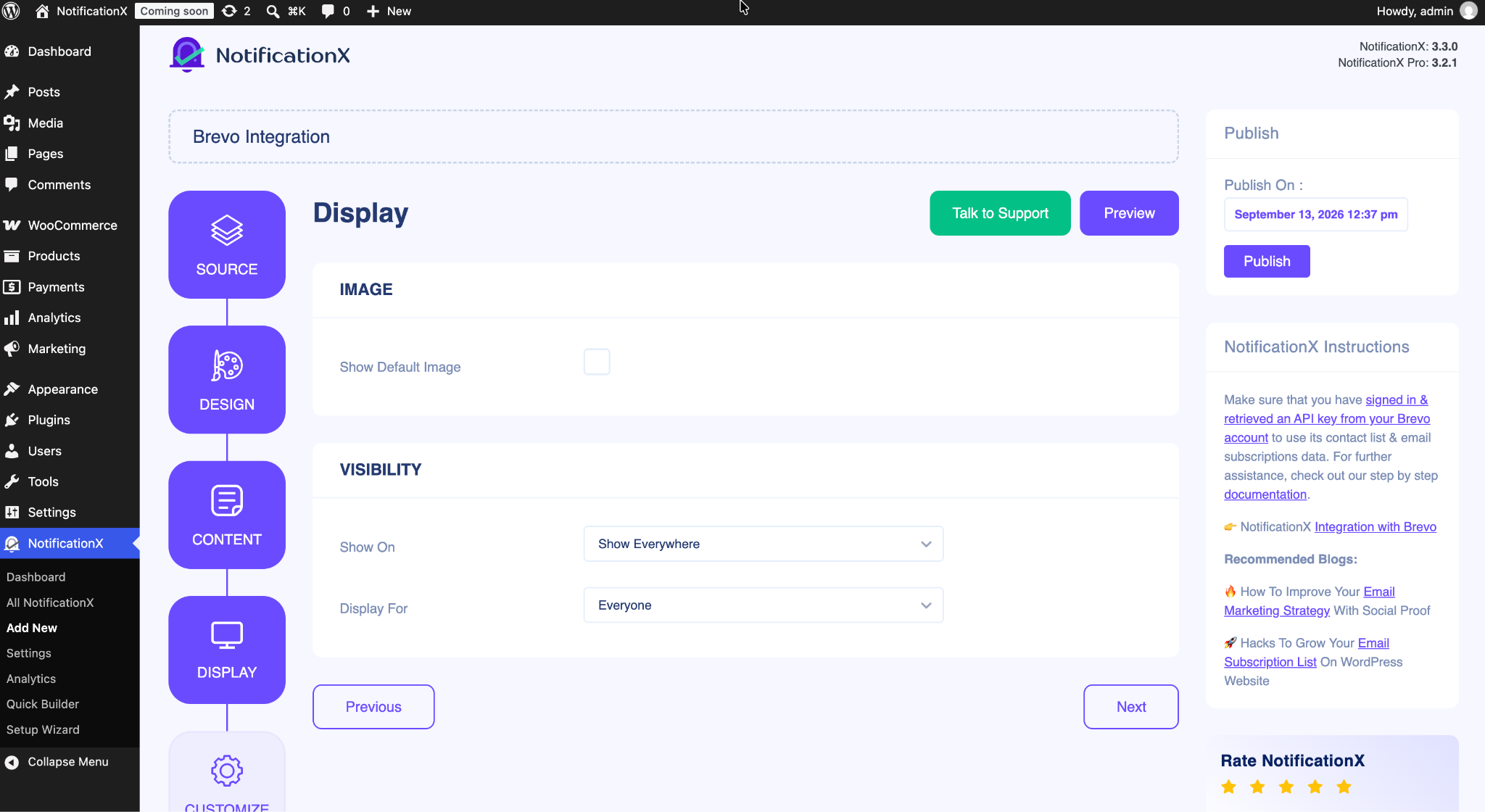 How to Show Brevo Email Subscription Alert Using NotificationX 8 Brevo Email Subscription Alert