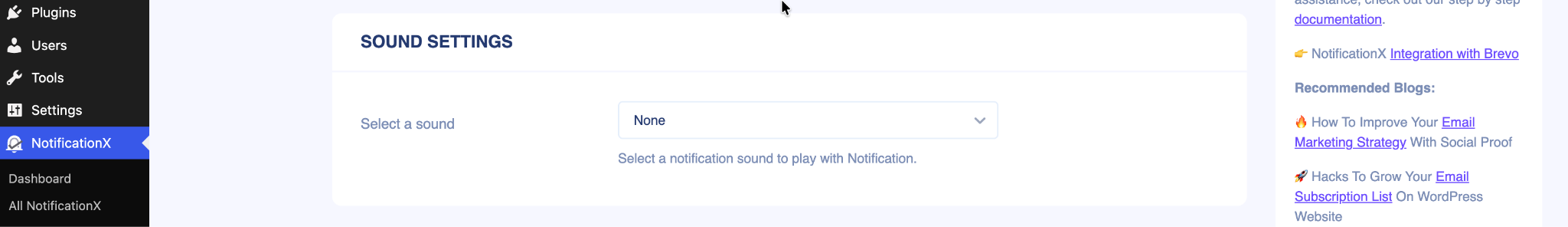 How to Show Brevo Email Subscription Alert Using NotificationX 11 Brevo Email Subscription Alert