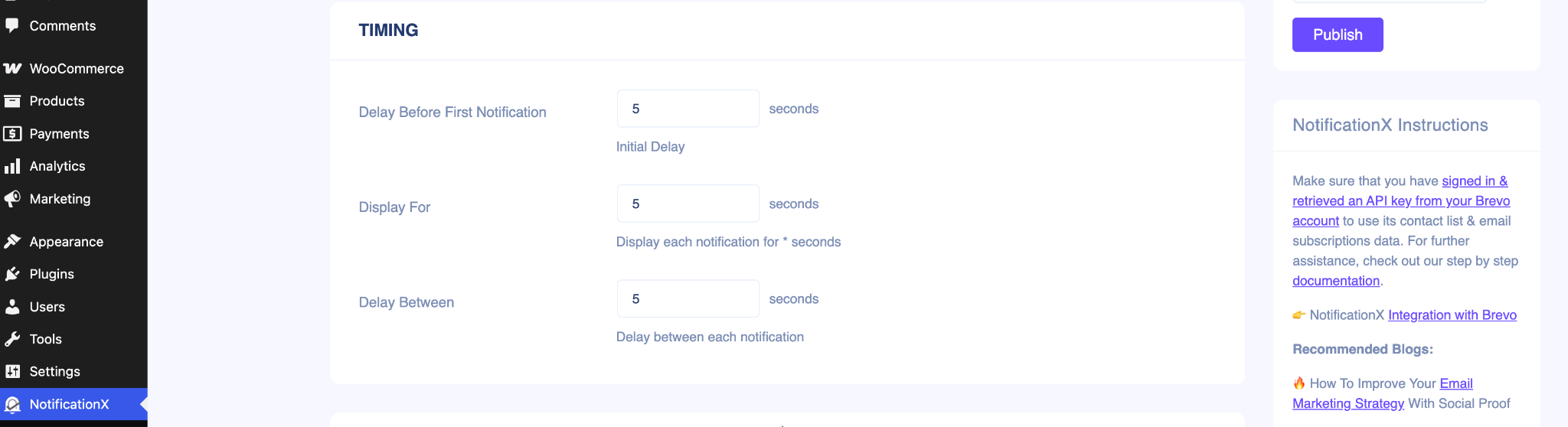 How to Show Brevo Email Subscription Alert Using NotificationX 9 Brevo Email Subscription Alert